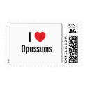 I love Opossums postage