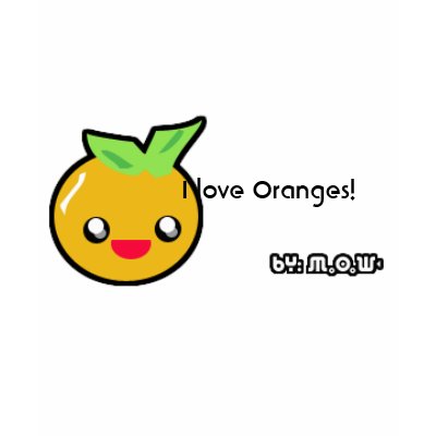 I love oranges!, I love Oranges! Tee Shirt by kawaii