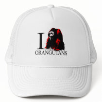 I Love Orangutans Caps Hat