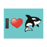 I Love Orcas postcards