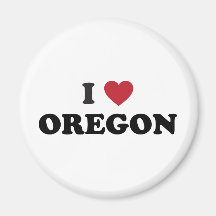 I Love Oregon Magnets