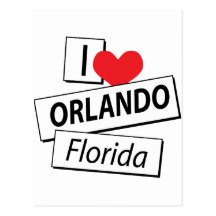 I Love Orlando Florida Postcards