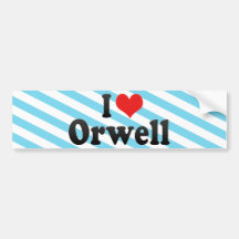 I Love Orwell Bumper Sticker