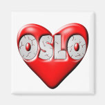 I Love Oslo Norway Fridge Magnets