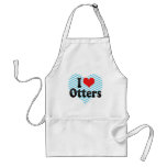 I Love Otters Apron