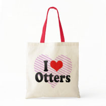 I Love Otters Bags