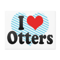 I Love Otters Postcards