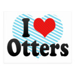 I Love Otters Postcards