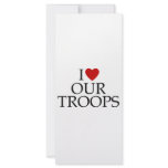 I Love Our Troops rack cards