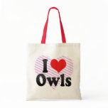 I Love Owls Canvas Bag