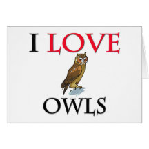 I Love Owls Card