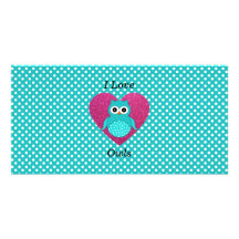 I love owls customized photo card