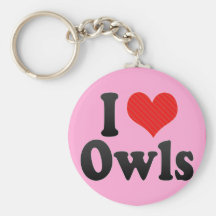 I Love Owls Key Chains