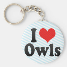 I Love Owls Keychain