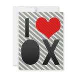 I Love OX invitations