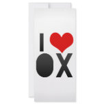 I Love OX rack cards