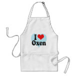 I Love Oxen aprons