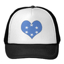 I Love Pacific Islands Mesh Hats