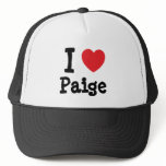 I love Paige heart T-Shirt hats