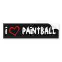 I Love Paintball bumper stickers