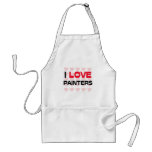 I LOVE PAINTERS aprons