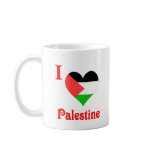 I Love Palestine Flag mugs