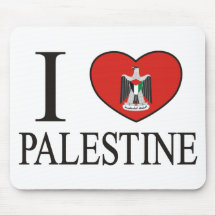 I Love Palestine Mouse Pad