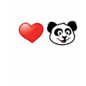 I Love Pandas t-shirts
