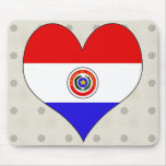 I Love Paraguay Mouse Pads