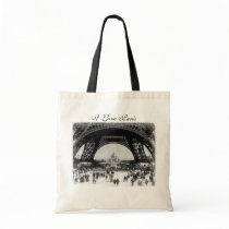 I Love Paris Tote Bags
