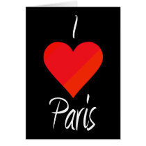 I Love Paris Greeting Cards