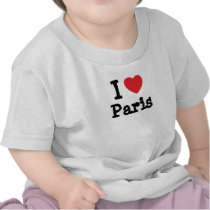I love Paris heart custom personalised
