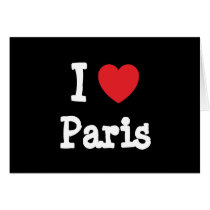 I love Paris heart custom personalised