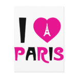 I Love Paris Postcard