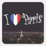 I Love Paris Stickers