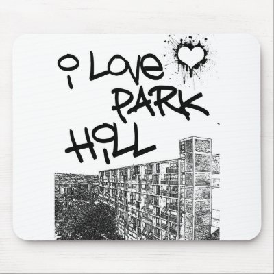 I Love Park Hill Mouse Mat by incurablehippie
