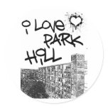 I Love Park Hill stickers