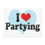 I Love Partying postcards