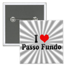 I Love Passo Fundo, Brazil Pin