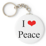I Love Peace keychains