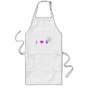 I Love Peacocks aprons