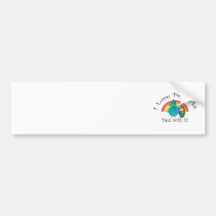 I love peacocks deal with it bumper sticker