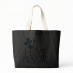 I Love Peafowl Tote Bags