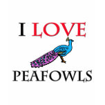 I Love Peafowls t-shirts