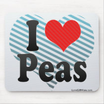 I Love Peas Mouse Pad