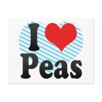 I Love Peas Postcards