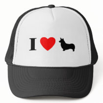 I Love Pembroke Welsh Corgis Hat