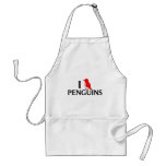 I Love Penguins aprons