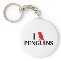 I Love Penguins Key Chains