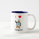 I Love Penguins Mug